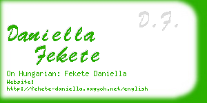 daniella fekete business card